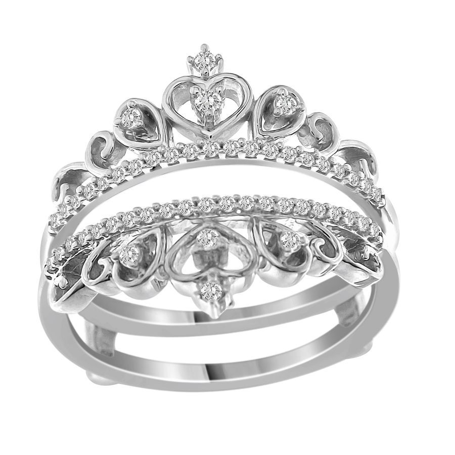 LADIES RING 0.25CT ROUND DIAMOND 14K WHITE GOLD 1 LADIES RING 0.25CT ROUND DIAMOND 14K WHITE GOLD - Image 1