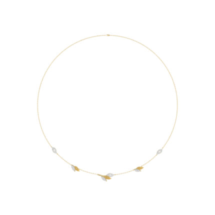 Luxury 10K Yellow Gold Ladies Necklace With Sparkling Round Diamonds. A Refined And Elegant 0.33 Ct Jewelry Piece For Her.