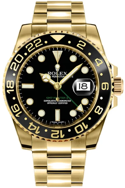 Rolex GMT-Master II Black Dial on Oyster Ref 116718LN with New Style Card (White) 2016
