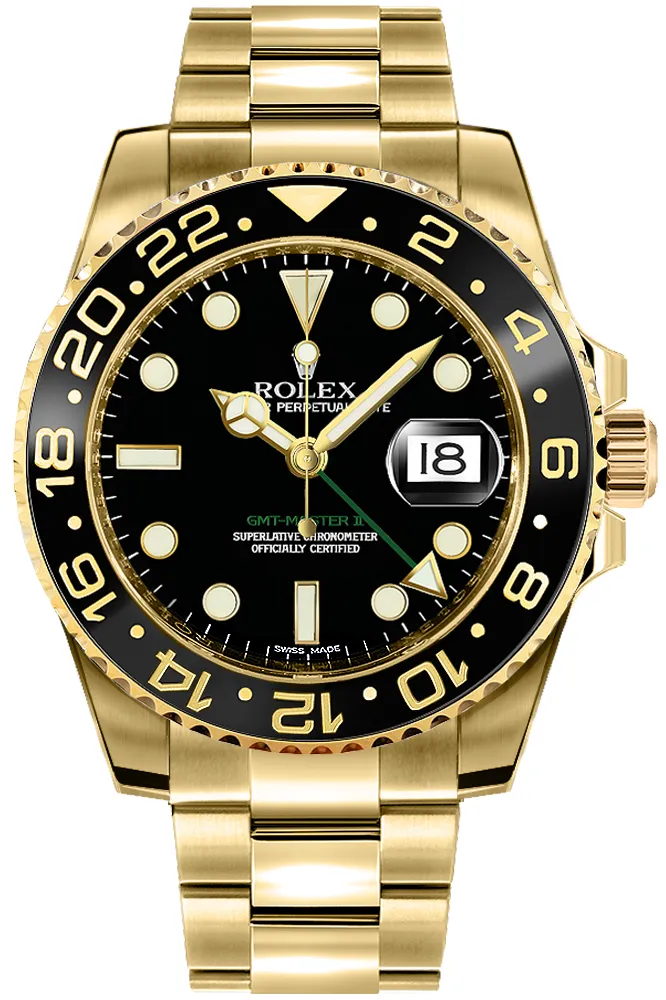Rolex GMT-Master II Black Dial on Oyster Ref 116718LN with New Style Card (White) 2016 1 Rolex GMT-Master II Black Dial on Oyster Ref 116718LN with New Style Card (White) 2016 - Image 1