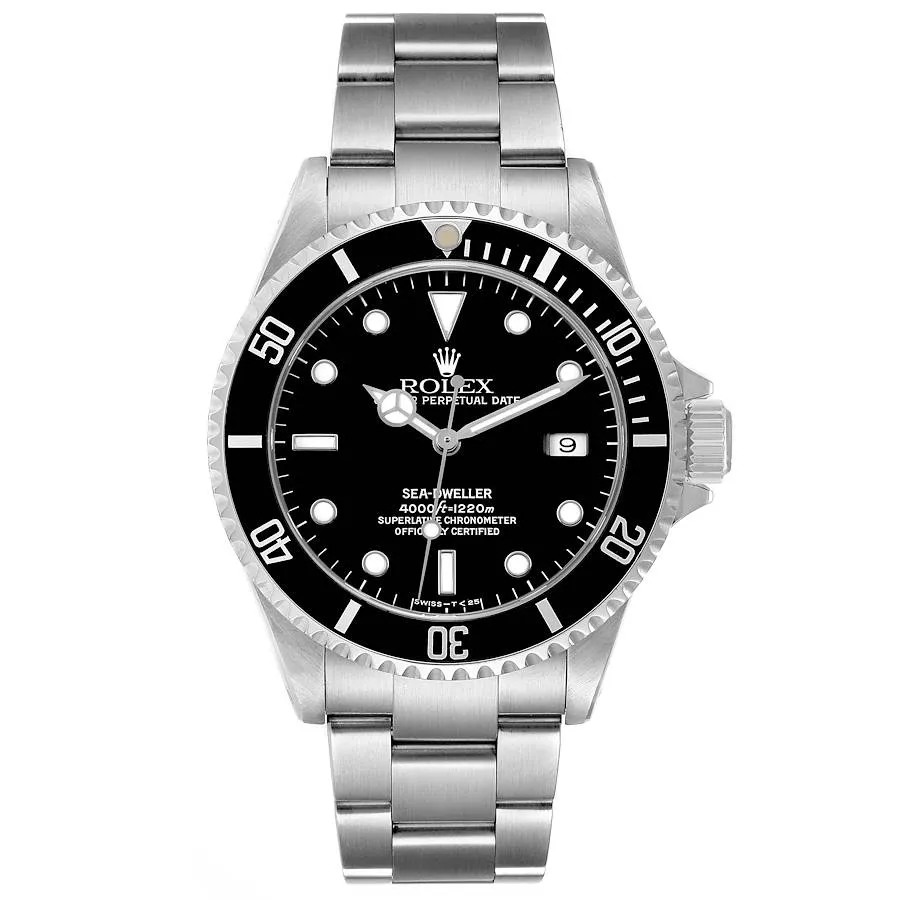 Rolex Sea-Dweller Black Dial on Oyster Bracelet Ref 16600 with Papers 1 Rolex Sea-Dweller Black Dial on Oyster Bracelet Ref 16600 with Papers - Image 1