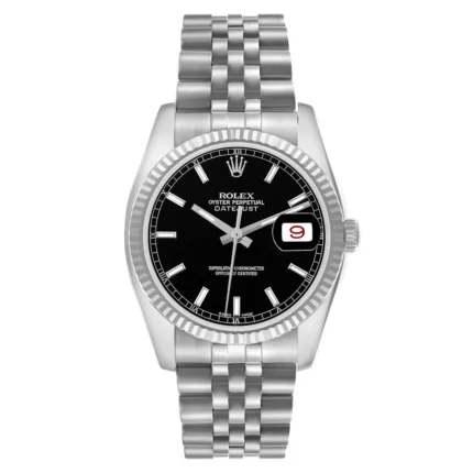 Rolex Datejust Black Dial on Jubilee Ref 16234