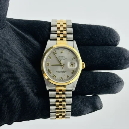 Rolex Datejust Champagne Roman Stick Dial on D-Link Jubilee Ref 16203