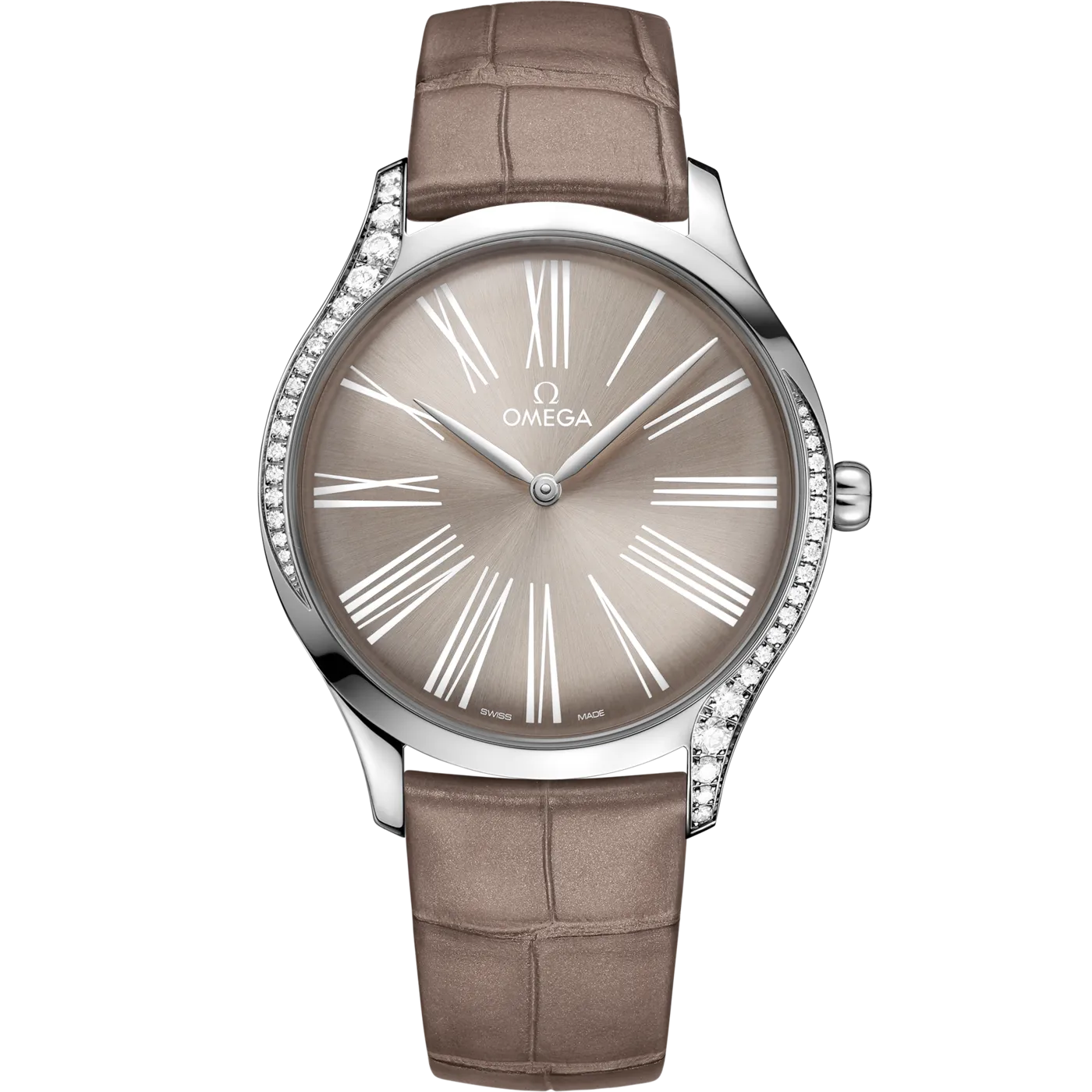 Omega De Ville Trésor taupe-brown Dial on taupe-brown leather Ref 428.18.39.60.13.001 with Card 1 Omega De Ville Trésor taupe-brown Dial on taupe-brown leather Ref 428.18.39.60.13.001 with Card - Image 1