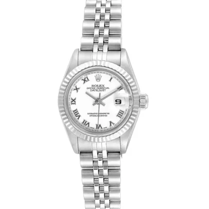 Rolex Datejust White Roman Dial on Jubilee Ref 69174 with Papers 1999