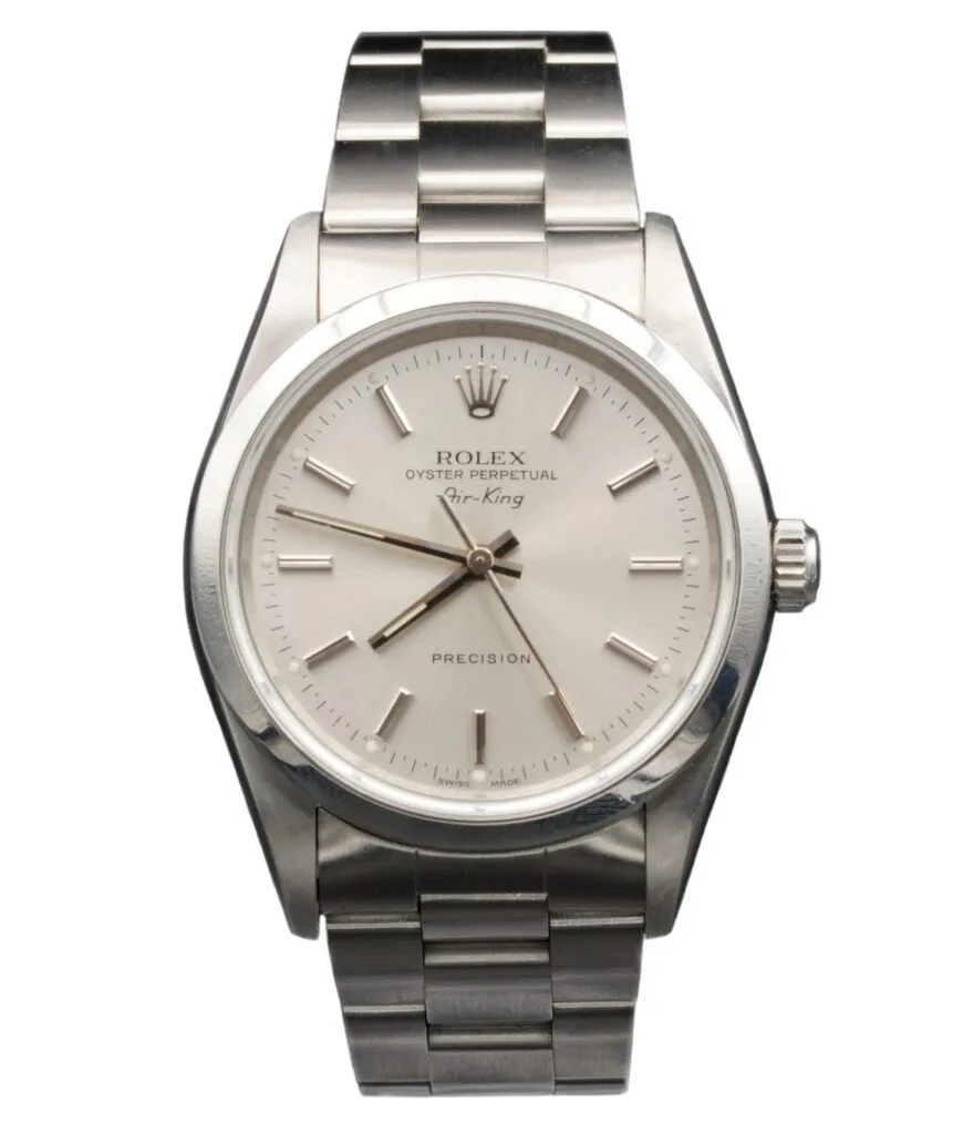 Rolex Air-King Silver Dial on Oyster Ref 14000 1 Rolex Air-King Silver Dial on Oyster Ref 14000 - Image 1