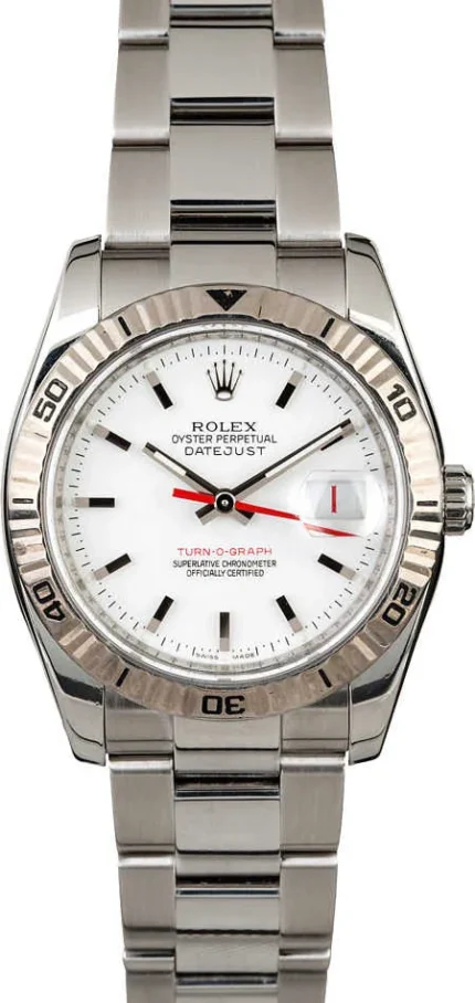 Rolex Datejust White Dial on Oyster Ref 116264 with Papers 2006