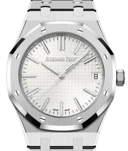 Audemars Piguet Royal Oak Selfwinding "50th Anniversary" Silver Dial on Bracelet Ref 15510ST.OO.1320ST.03 with Card 2022