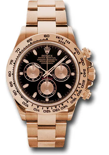 Rolex Daytona Black Index Dial on Oysterlock Ref 116505 with New Style Card (green) 2022