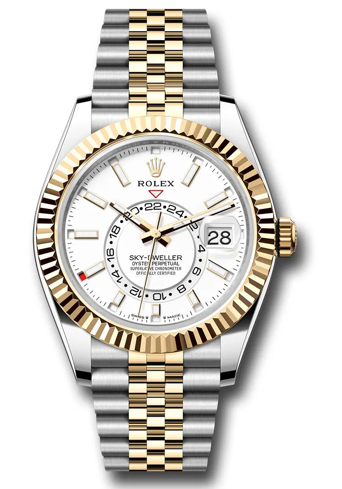 Rolex SkyDweller White Index Dial on D-Link Jubilee Ref 336933 with New Style Card (green) 2023 1 Rolex SkyDweller White Index Dial on D-Link Jubilee Ref 336933 with New Style Card (green) 2023 - Image 1
