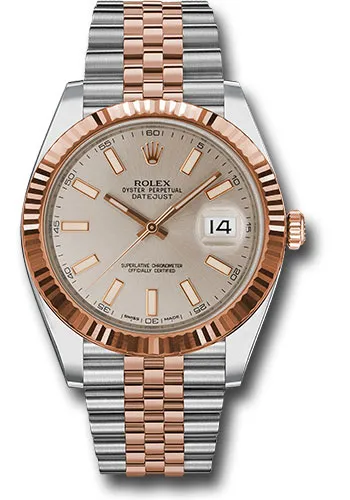 Rolex Datejust 41 Sundust Index Dial on Jubilee Ref 126331 with New Style Card (White) 2019