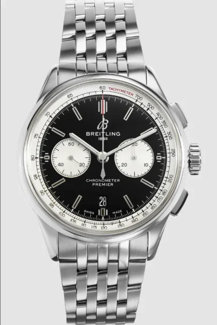 Breitling Premier B01 Chrono B&P Black Dial on Ref AB0118 with Card 2023