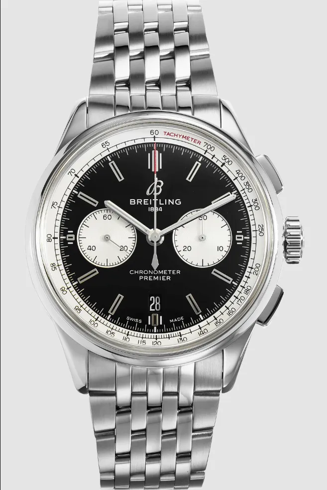 Breitling Premier B01 Chrono B&P Black Dial on Ref AB0118 with Card 2023 1 Breitling Premier B01 Chrono B&P Black Dial on Ref AB0118 with Card 2023 - Image 1