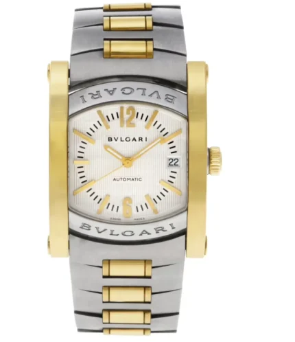 Bvlgari Assioma Ivory/Gold Stick Dial on Ref AA44SG