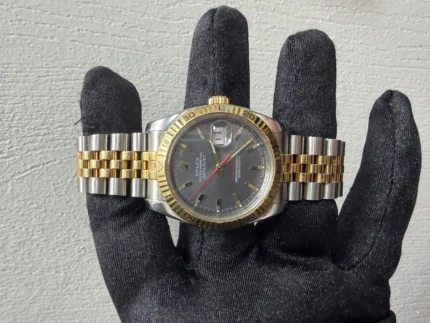 Rolex Datejust Grey Stick Dial on Jubilee Ref 116263