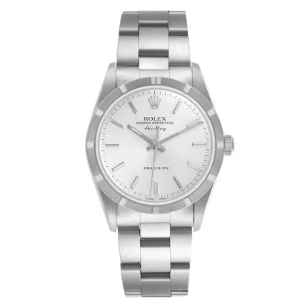 Rolex Air-King Silver Dial on Oyster Ref 14010 with Papers 2002