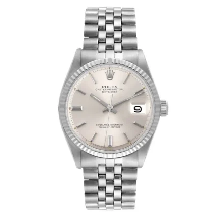 Rolex Datejust Silver Stick Dial on Jubilee Ref 1601