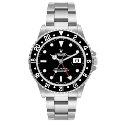 Rolex GMT-Master Black Dial on Oyster Ref 16700 with Papers 1995