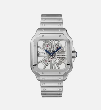 Cartier Santos Skeleton Skeleton Dial on Ref 4109 with Papers