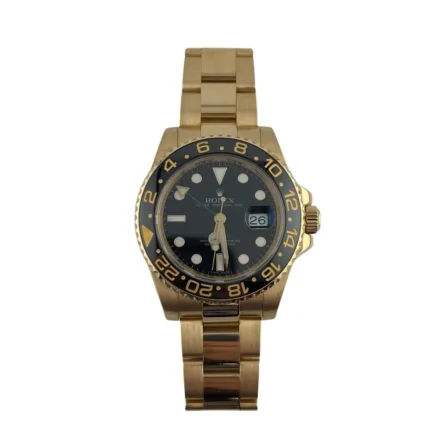 Rolex GMT-Master II Black Dial on Oyster Ref 116718LN with Card (Old Green) 2008