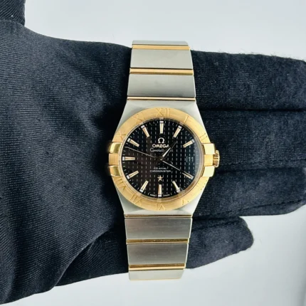 OMEGA Constellation Black Dial on Ref 123.20.35.20.01.001