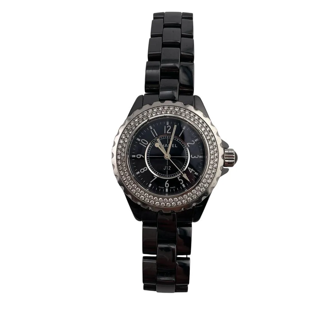 Chanel J12 Black Ceramic Black Dial on Ref H0949 with Card 2005 1 Chanel J12 Black Ceramic Black Dial on Ref H0949 with Card 2005 - Image 1