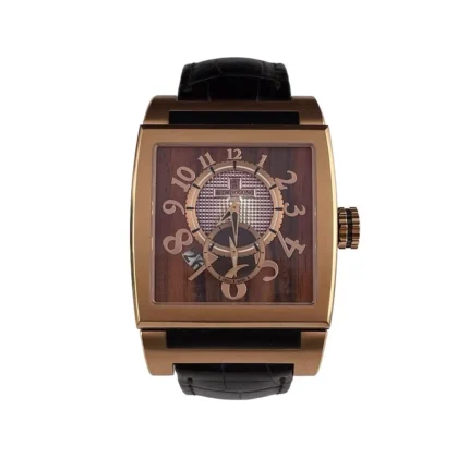 De Grisogono Instrumento Wood Dial on Leather Ref AU750