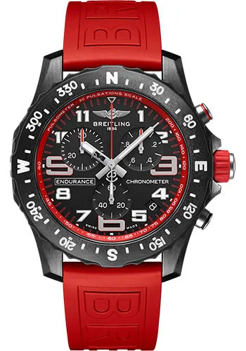 Breitling Endurance Pro Black Dial on Rubber Strap Ref X82310D91B1S1 with Card 2026