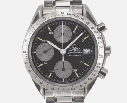 Omega Speed Master Black Dial on Stainless Steel Bracelet Ref 3511.50