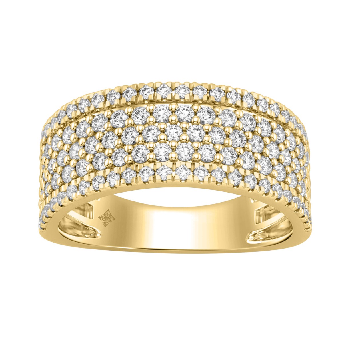 Elegant 14K Yellow Gold 1.00Ct Round Diamond Band Women Classic Band Jewelry (Color F-G -Clarity Vs1/Vs2) 1 Elegant 14K Yellow Gold 1.00Ct Round Diamond Band Women Classic Band Jewelry (Color F-G -Clarity Vs1/Vs2) - Image 1