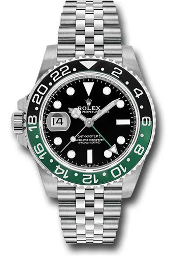 Rolex GMT-Master II "Sprite" Black Dial on Jubilee Ref 126720VTNR with New Style Card (green) 2026