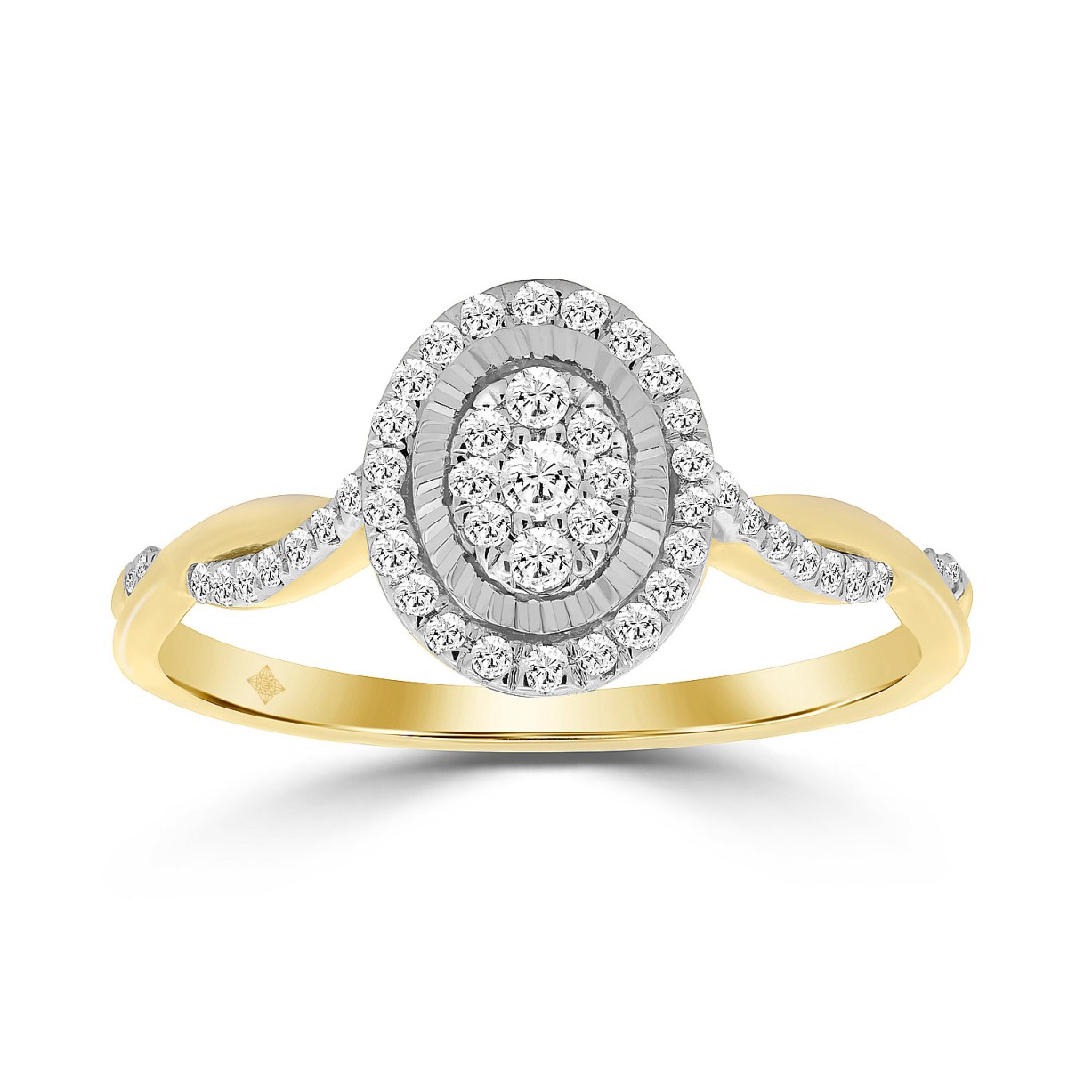 10K YELLOW GOLD 1/5CT ROUND DIAMOND LADIES RING 1 10K YELLOW GOLD 1/5CT ROUND DIAMOND LADIES RING - Image 1