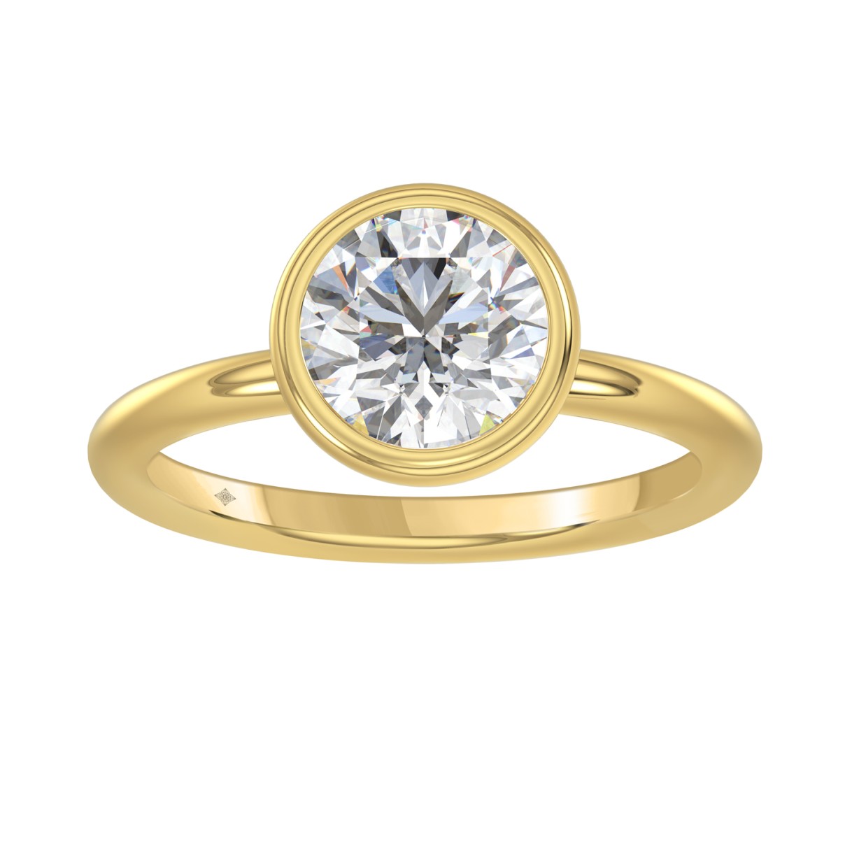 LADIES SOLITAIRE RING 2CT ROUND DIAMOND 14K YELLOW GOLD (CENTER STONE ROUND DIAMOND 2CT ) 1 LADIES SOLITAIRE RING 2CT ROUND DIAMOND 14K YELLOW GOLD (CENTER STONE ROUND DIAMOND 2CT ) - Image 1