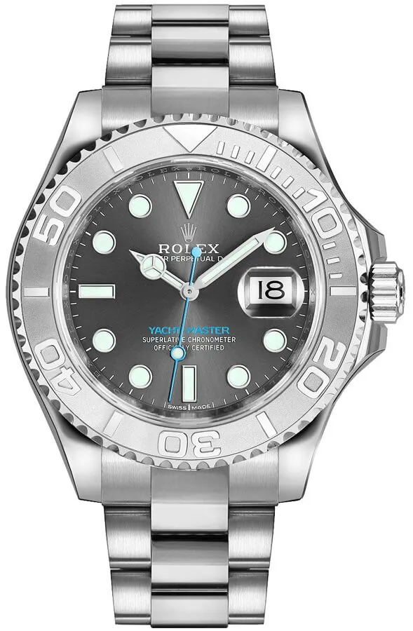 Rolex Yacht-Master Rhodium Dial on Oyster Ref 116622 with New Style Card (White) 2016 1 Rolex Yacht-Master Rhodium Dial on Oyster Ref 116622 with New Style Card (White) 2016 - Image 1