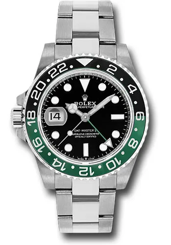 Rolex GMT-Master II "Sprite" Black Dial on Oyster Ref 126720VTNR with New Style Card (green) 2023