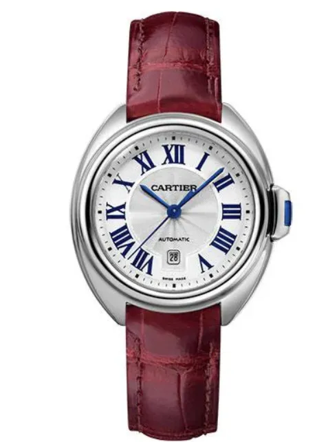 Cartier Cle Silver Dial on Leather Band Ref 3856 with Papers 2018 1 Cartier Cle Silver Dial on Leather Band Ref 3856 with Papers 2018 - Image 1