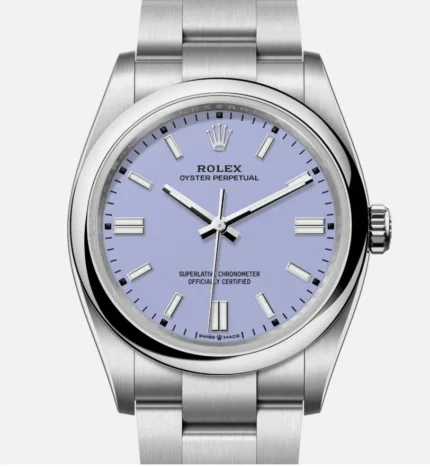 Rolex Oyster Perpetual Lavender Dial on Oyster Bracelet Ref 134300 with New Style Card (green) 2026