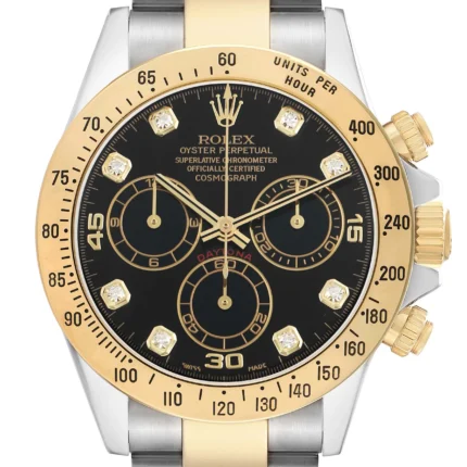 Rolex Daytona Black Diamond Dial on Oyster Ref 116523 with Card (Old Green) 2014