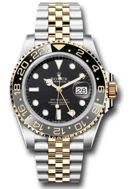 Rolex GMT-Master II Black Dial on Jubilee Ref 126713GRNR with New Style Card (green) 2025