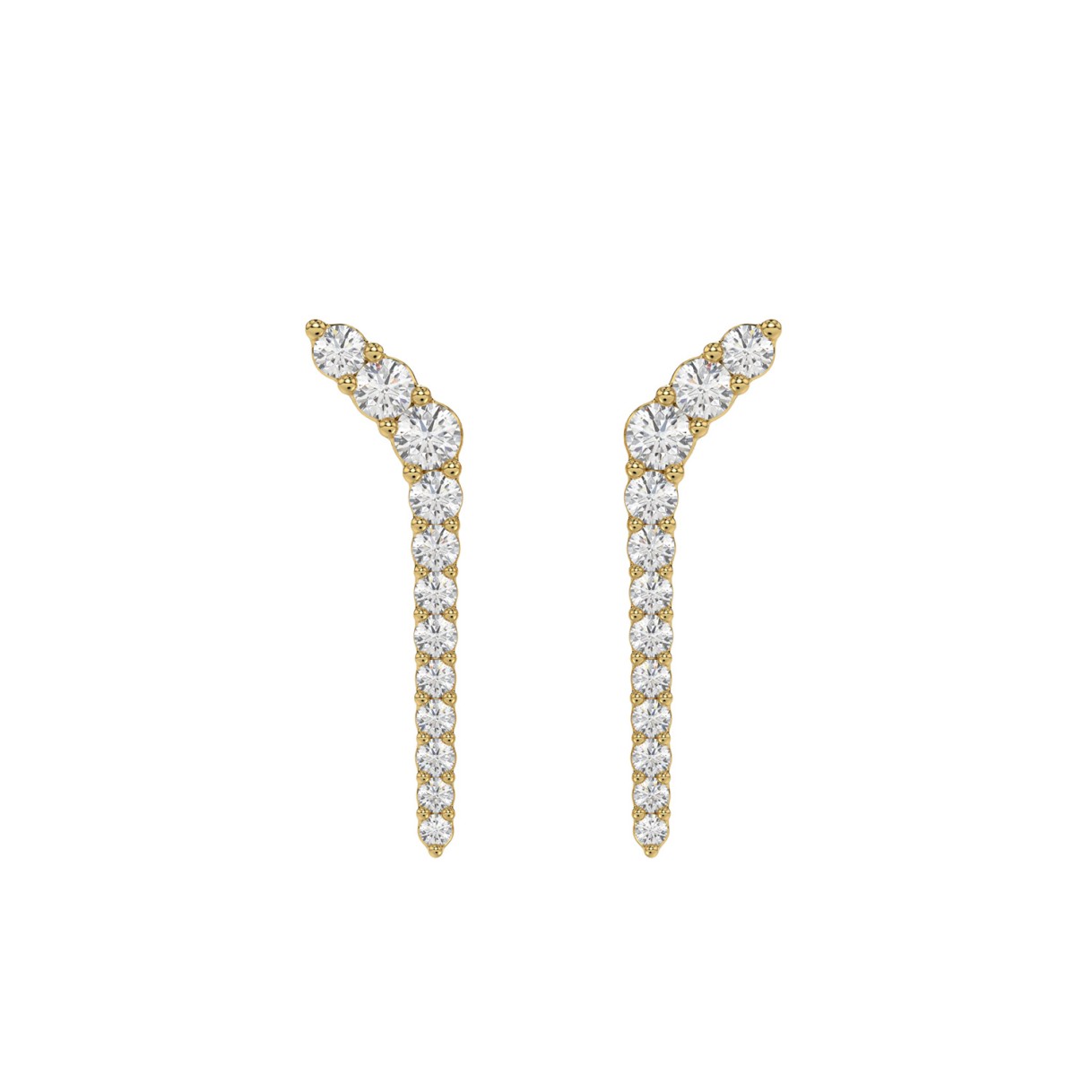 10K Yellow Gold 1/2 Ct Round Lab Brown Diamond Elegant Ladies Fine Jewelry Fashion Earrings (Color F-G -Clarity Vs1/Vs2) 1 10K Yellow Gold 1/2 Ct Round Lab Brown Diamond Elegant Ladies Fine Jewelry Fashion Earrings (Color F-G -Clarity Vs1/Vs2) - Image 1