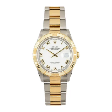 Rolex Datejust White Roman Dial on Oyster Ref 16263