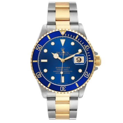 Rolex Submariner Blue Dial on Oyster Ref 16613 with Papers 1993