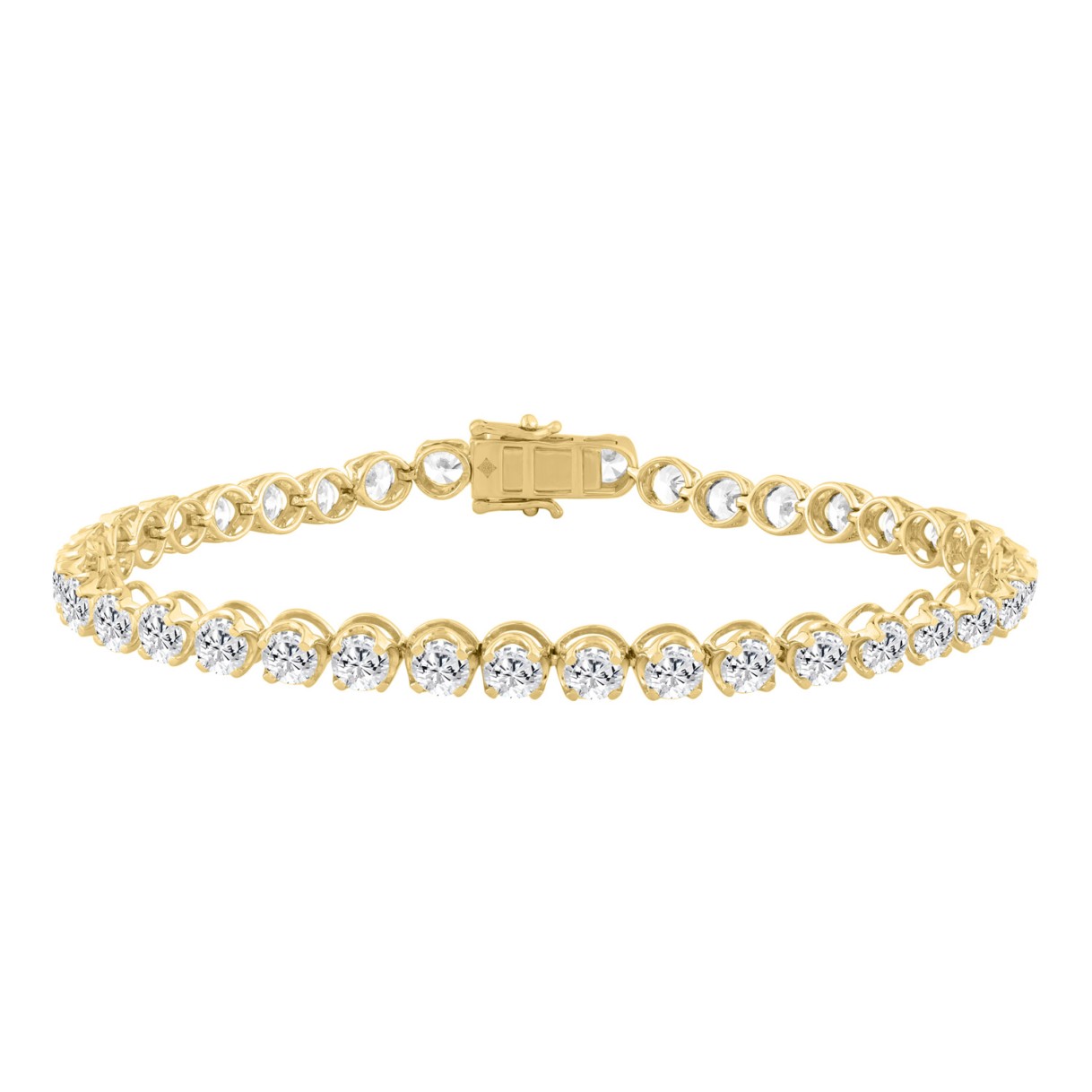 14K YELLOW GOLD 9.00CT ROUND DIAMOND LADIES BRACELET 1 14K YELLOW GOLD 9.00CT ROUND DIAMOND LADIES BRACELET - Image 1