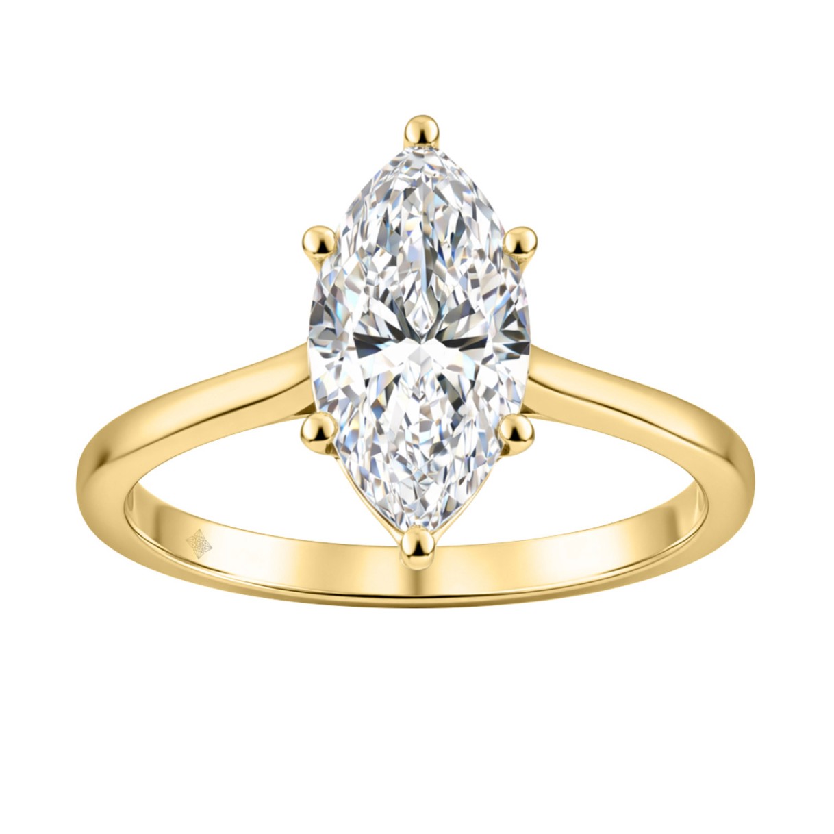 14K YELLOW GOLD 2.00CT MARQUISE DIAMOND LADIES SOLITAIRE RING (CENTER STONE MARQUISE DIAMOND 2.00CT) 1 14K YELLOW GOLD 2.00CT MARQUISE DIAMOND LADIES SOLITAIRE RING (CENTER STONE MARQUISE DIAMOND 2.00CT) - Image 1