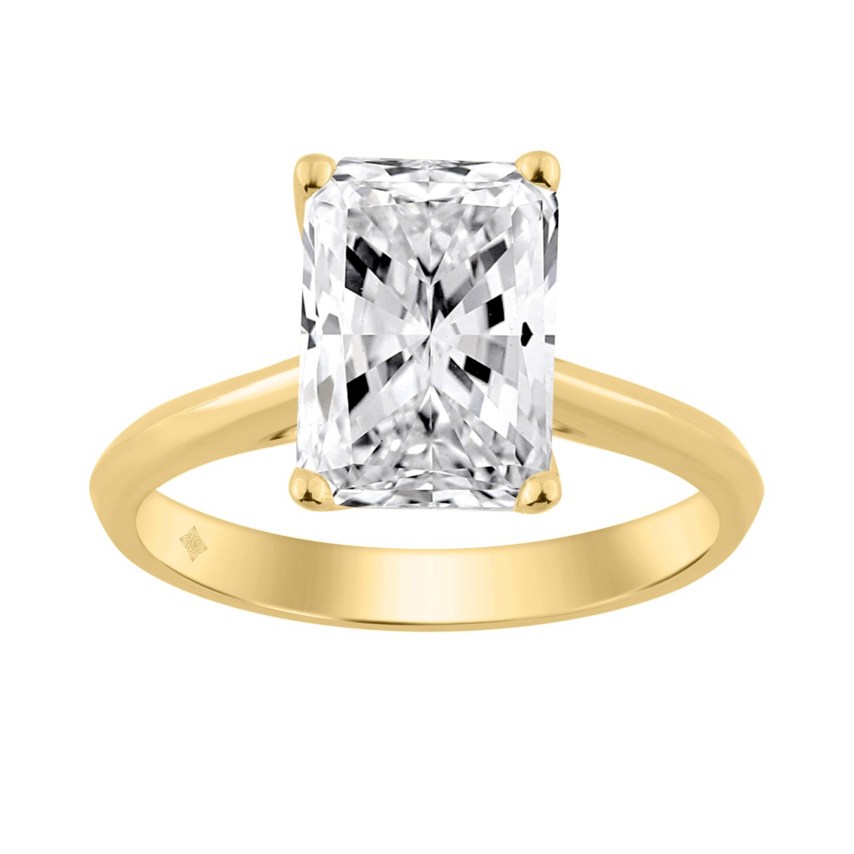 14K YELLOW GOLD 3.00CT RADIANT DIAMOND LADIES SOLITAIRE RING 1 14K YELLOW GOLD 3.00CT RADIANT DIAMOND LADIES SOLITAIRE RING - Image 1