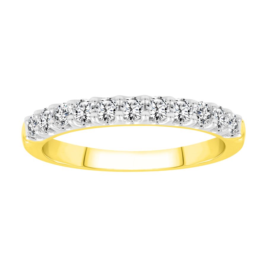 LADIES BAND 0.50CT ROUND DIAMOND 14K YELLOW GOLD (SI QUALITY) 1 LADIES BAND 0.50CT ROUND DIAMOND 14K YELLOW GOLD (SI QUALITY) - Image 1