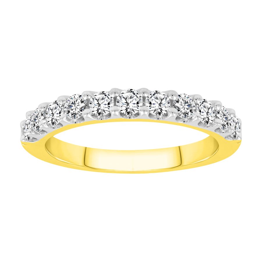LADIES BAND 0.75CT ROUND DIAMOND 14K YELLOW GOLD (SI QUALITY) 1 LADIES BAND 0.75CT ROUND DIAMOND 14K YELLOW GOLD (SI QUALITY) - Image 1