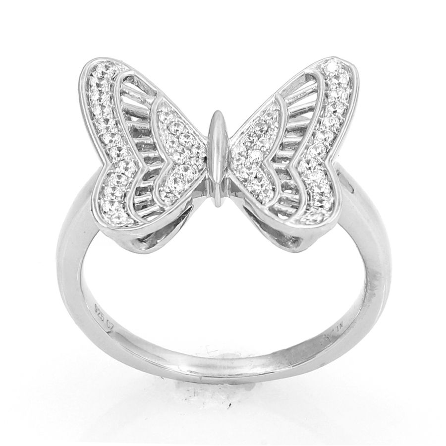 LADIES RING 0.25CT ROUND DIAMOND 10K WHITE GOLD 1 LADIES RING 0.25CT ROUND DIAMOND 10K WHITE GOLD - Image 1