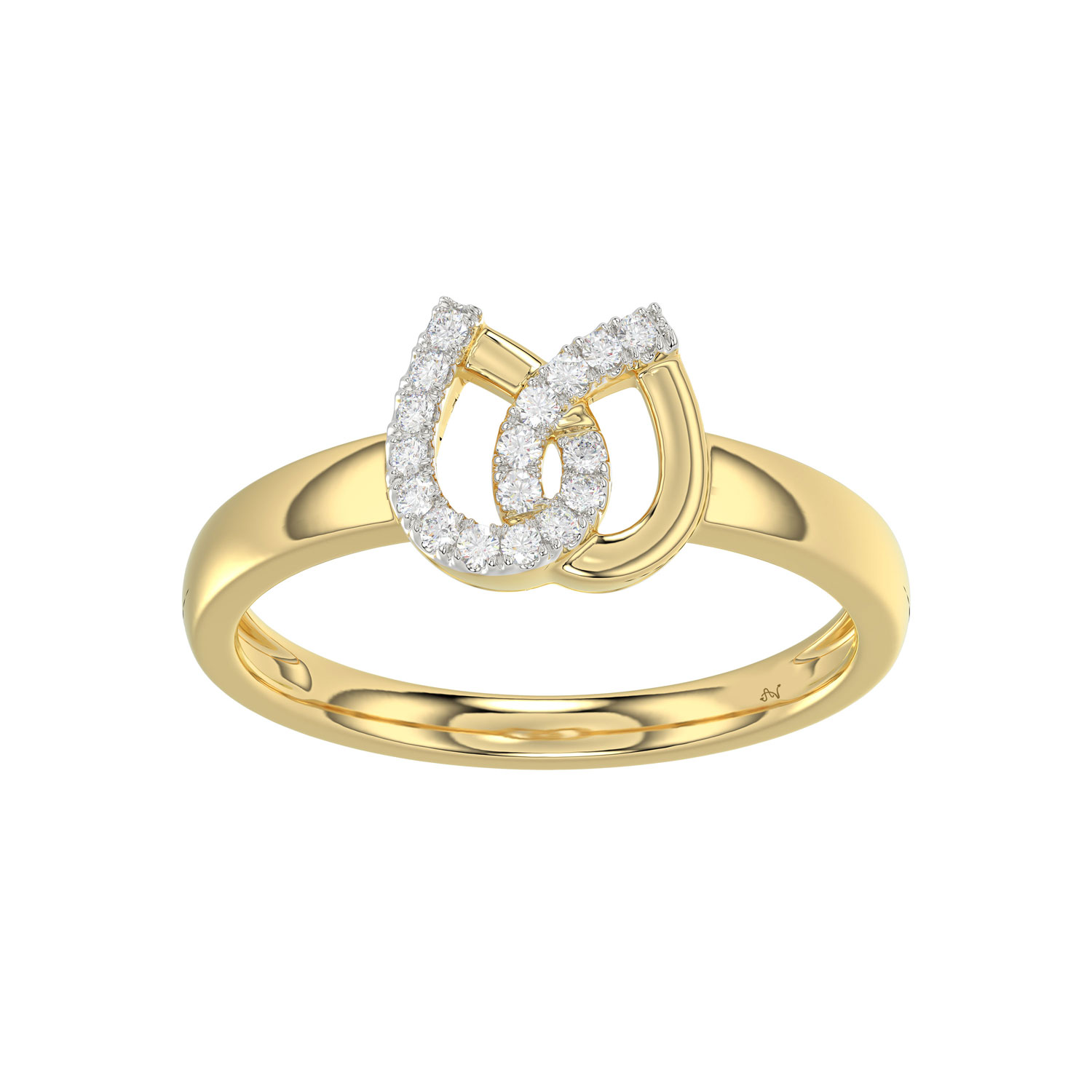 LADIES RING 0.10CT ROUND DIAMOND 10K YELLOW GOLD 1 LADIES RING 0.10CT ROUND DIAMOND 10K YELLOW GOLD - Image 1