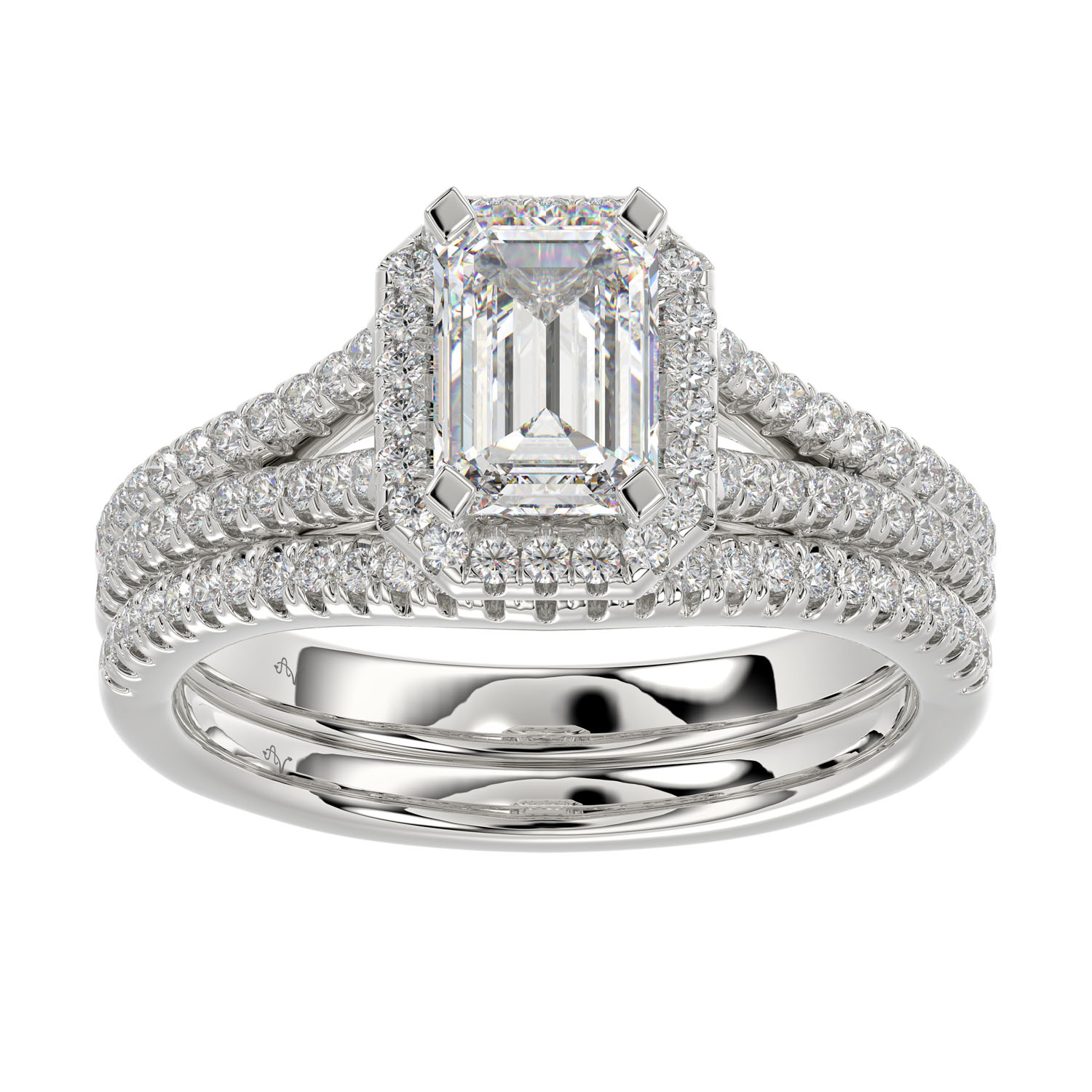 LADIES BRIDAL SET 1.50CT ROUND DIAMOND 14K WHITE GOLD (SI QUALITY) 1 LADIES BRIDAL SET 1.50CT ROUND DIAMOND 14K WHITE GOLD (SI QUALITY) - Image 1